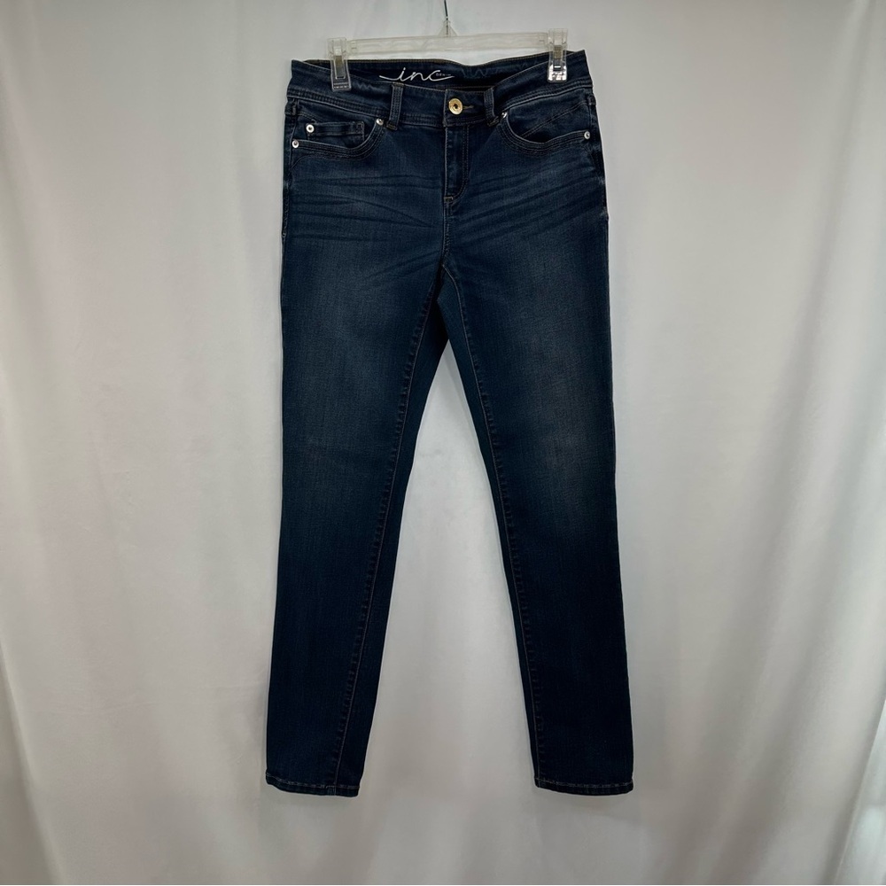 INC Denim Jeans Women’s Size 6 Skinny Leg Regular Fit Blue Classic